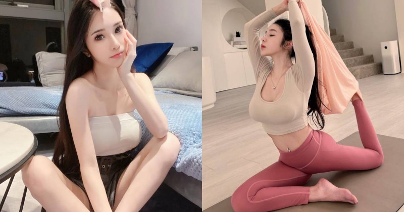 巨乳小隻馬「沈琪琪」身材好軟Ｑ！貼身瑜珈服展現曼妙曲線～