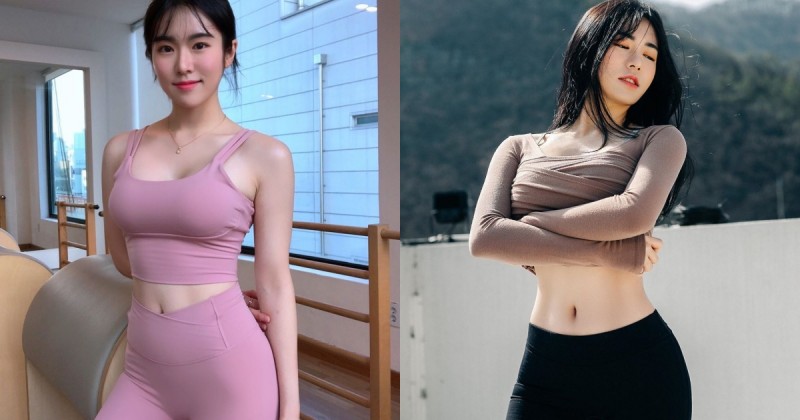 高級運動指導員！南韓正妹「美乳翹臀」果然厲害，性感馬甲線秒殺好多人！