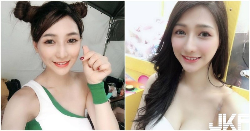 娃娃機前捕獲「超甜美正妹」，迷人深溝事業線太辣了！