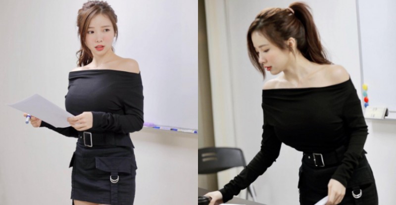 ABC&#8230;老師什麼罩杯？「英文老師」身材太好　穿迷你裙上課讓人無法專心