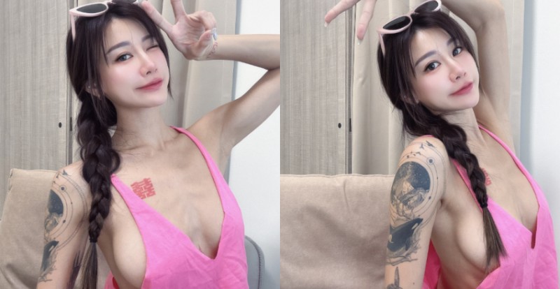 連自己都不好意思看！Lara雙囍超啷吊嘎猛曬側乳太過份