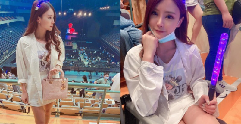 周興哲演唱會遇見短裙正妹！性感女神「瑜寶寶」展現逆天長腿曲線