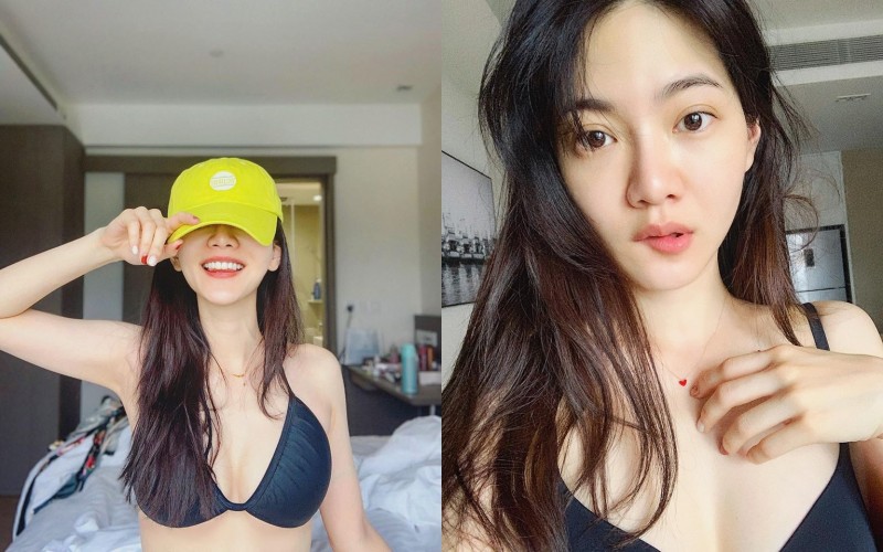 這樣的熟度剛剛好！曾之喬大解放「比基尼疑穿反」包不住　 E級爆乳被看光光