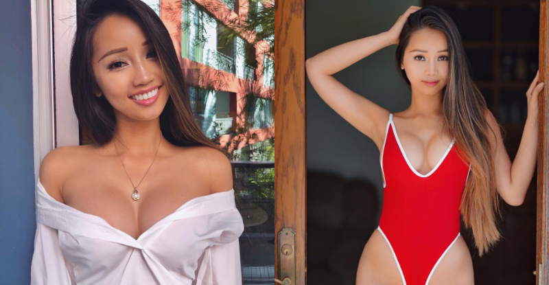 實在太大膽！巨乳妹穿「透明奶衣」上街　疑似透出邪惡粉紅！