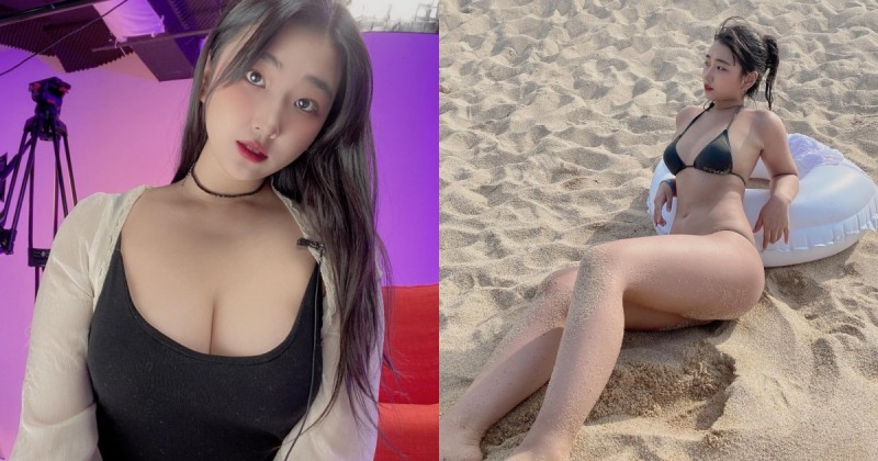 清純與暗黑Mix！「童顏大隻馬」巨乳身材好豐滿，超狂正妹敢穿又敢露！