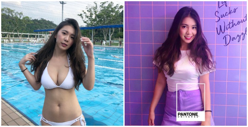 陽光「隱乳系正妹」笑容太甜！醉人微笑還有胸前微笑曲線征服你的雙眼！